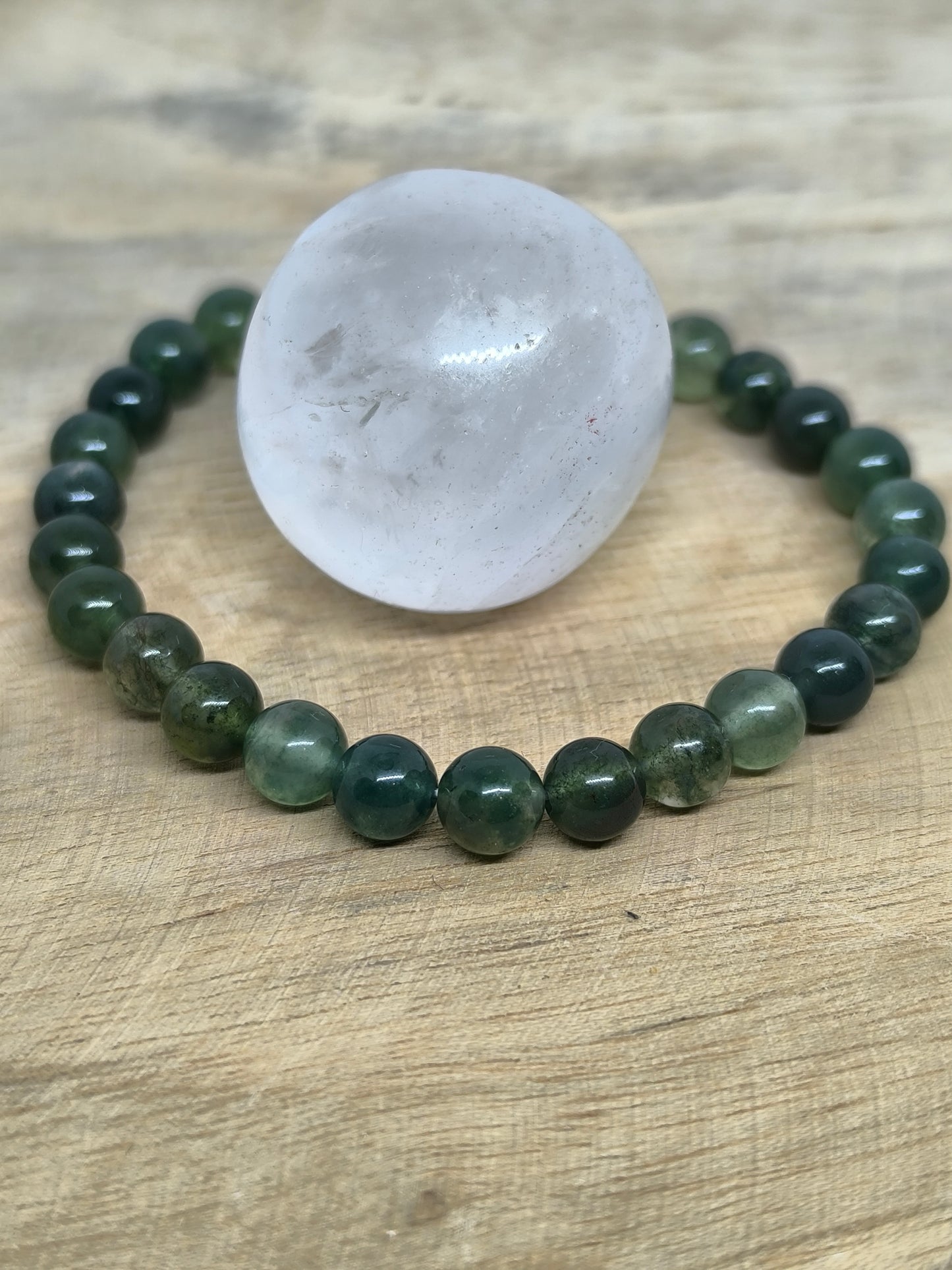 Bracelet Enfant en Agate Mousse - Le Trésor Naturel des Petits Explorateurs