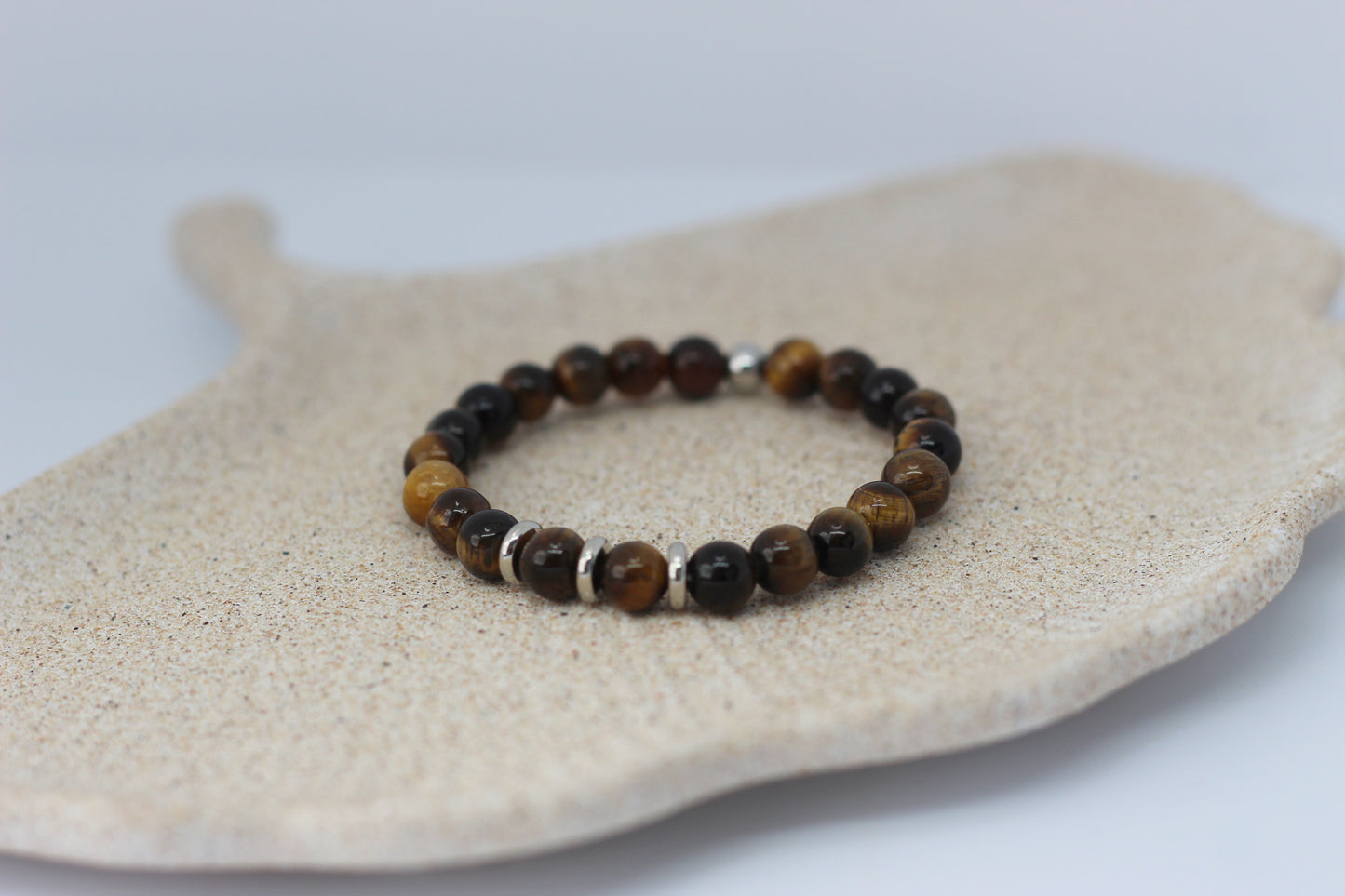 Bracelet Enfant en Œil de Tigre - Le Compagnon Audacieux pour Petites Aventures