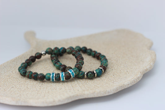 Bracelet Enfant en Chrysocolle - Le Joyau Magique des Petits Aventuriers