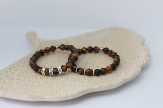 Bracelet Enfant en Œil de Tigre - Le Compagnon Audacieux pour Petites Aventures