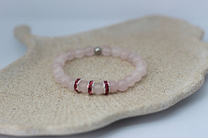 Bracelet Enfant en Quartz Rose - Le Compagnon Doux pour Petites Cœurs
