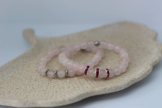 Bracelet Enfant en Quartz Rose - Le Compagnon Doux pour Petites Cœurs